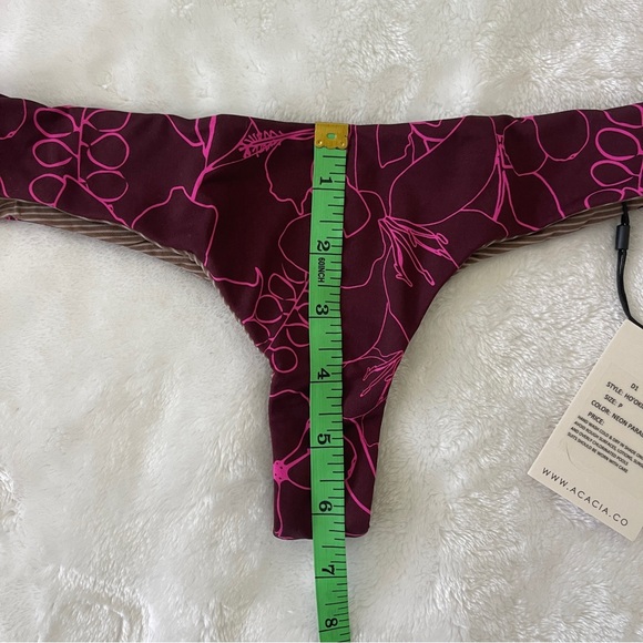 NWT Acacia Swimwear XS Neon Paradise Hookipa bikini bottoms - Picture 3 of 5